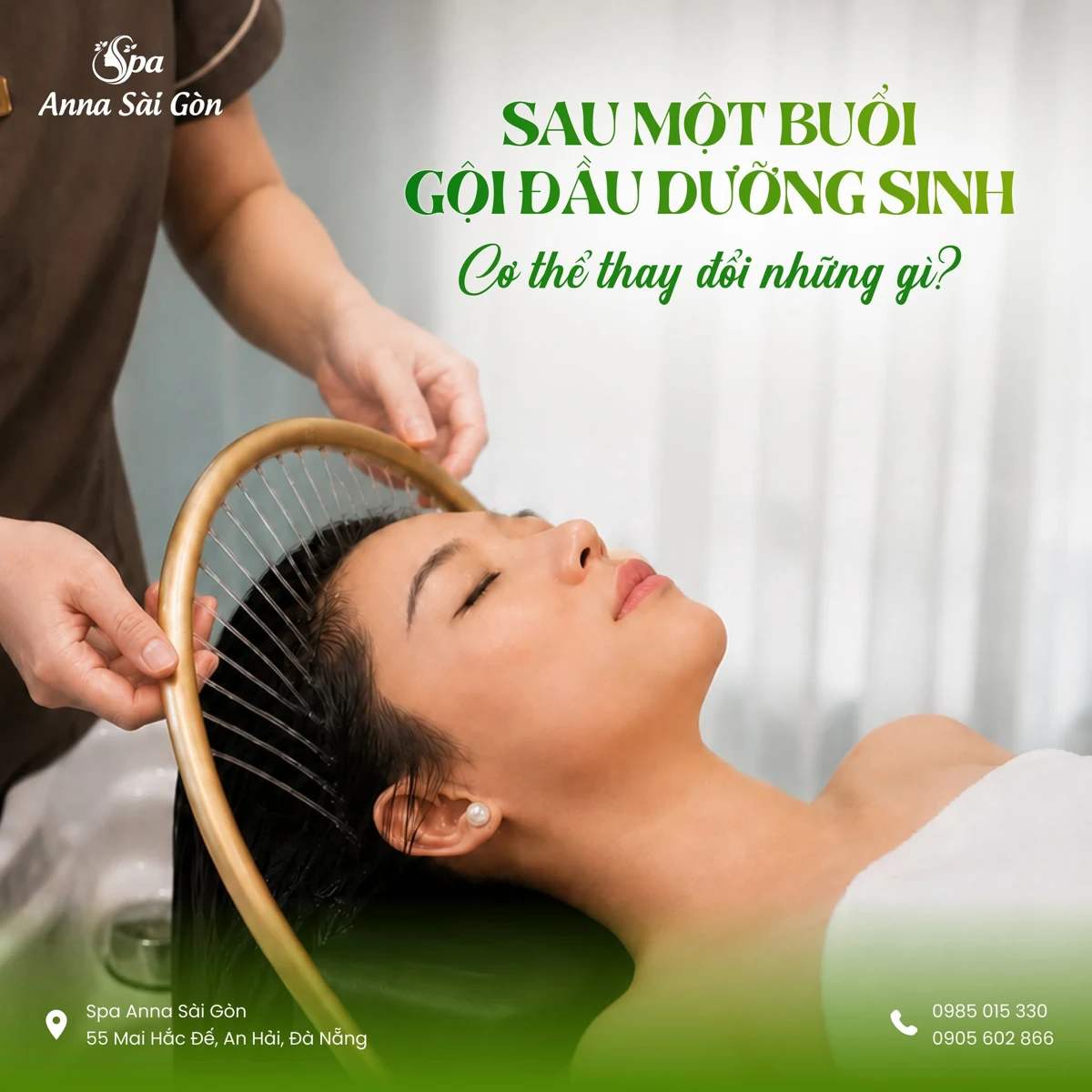 Gội đầu dưỡng sinh tại Anna Spa